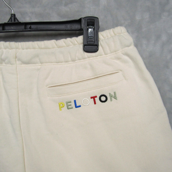 Peloton Women’s Size Large Unwind French Terry Cloth Women's Shorts Cream NWT - Picture 5 of 13